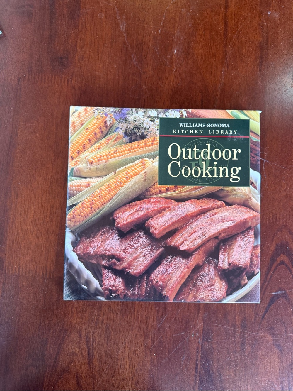 Williams-Sonoma Outdoor Cooking Cookbook - Green and Brown Cover